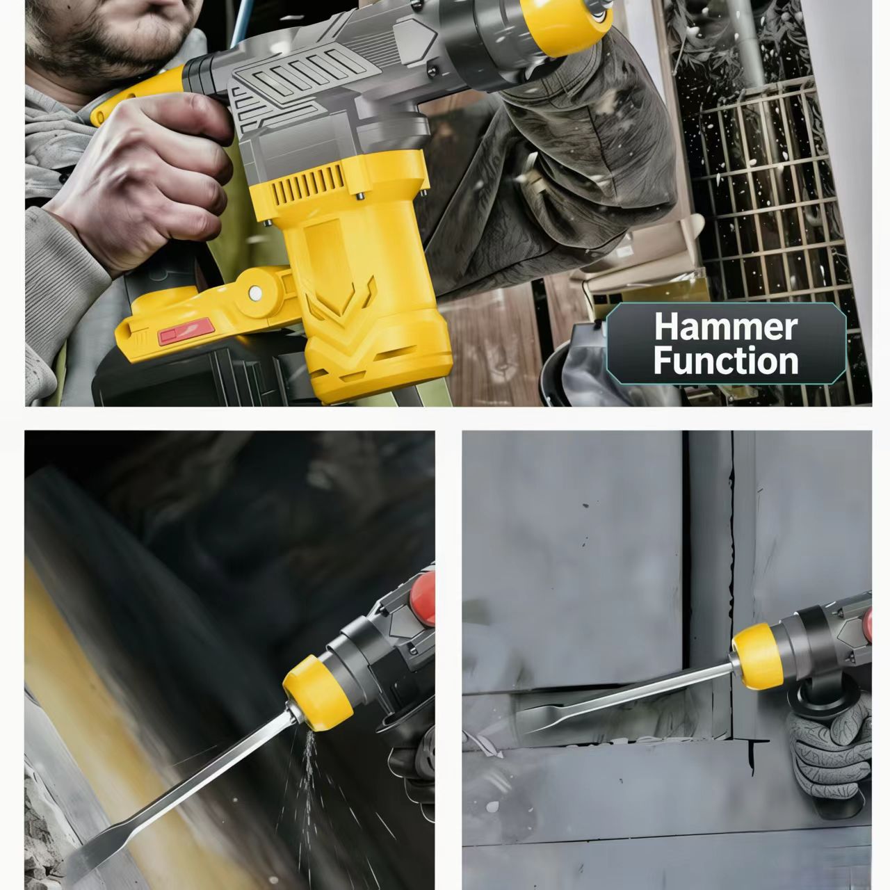 21V Brushless Heavy-duty Electric Hammer