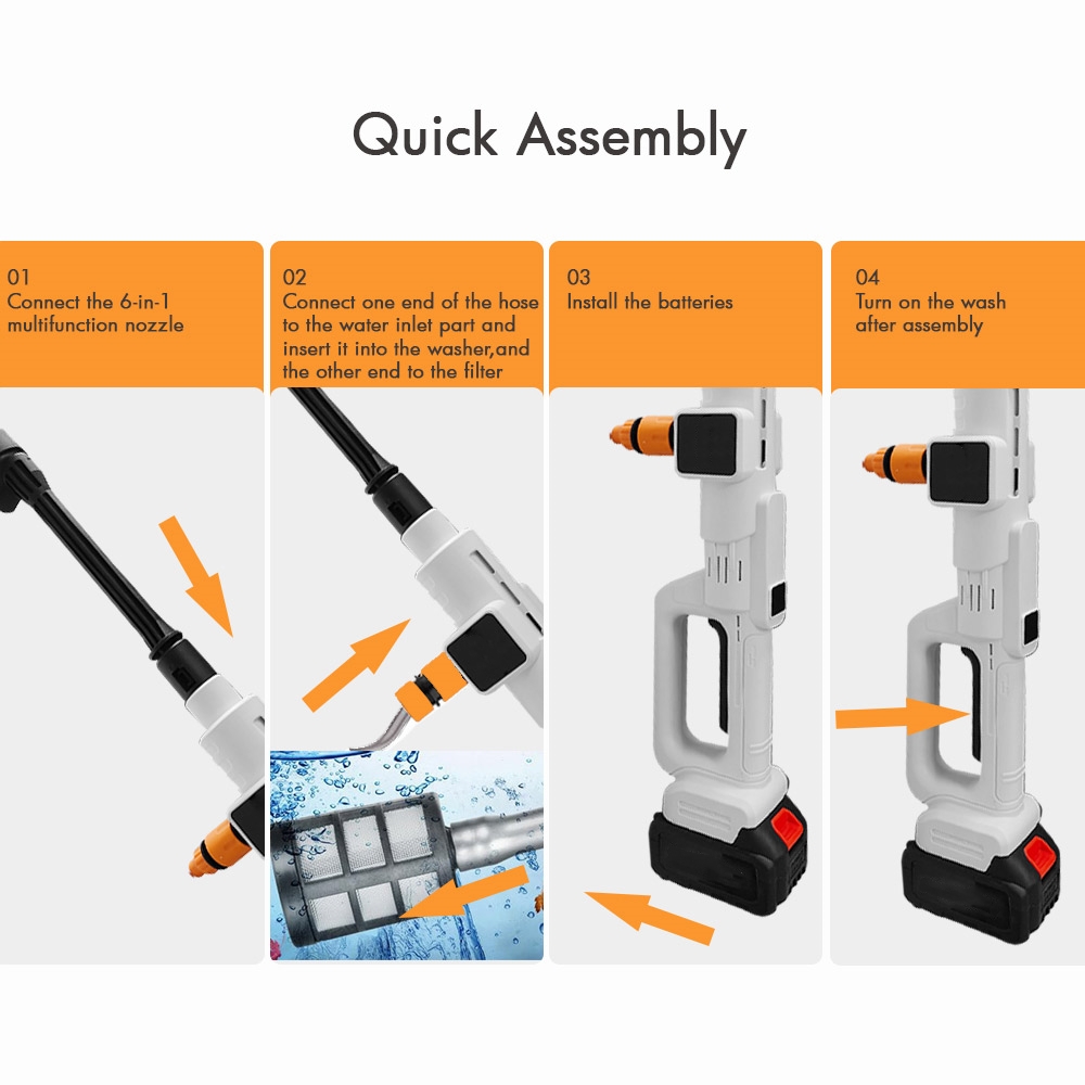 21V Brushed Car Wash Gun