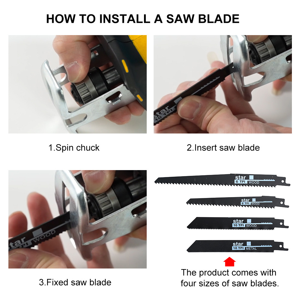 21V Brushed Reciprocating Saw
