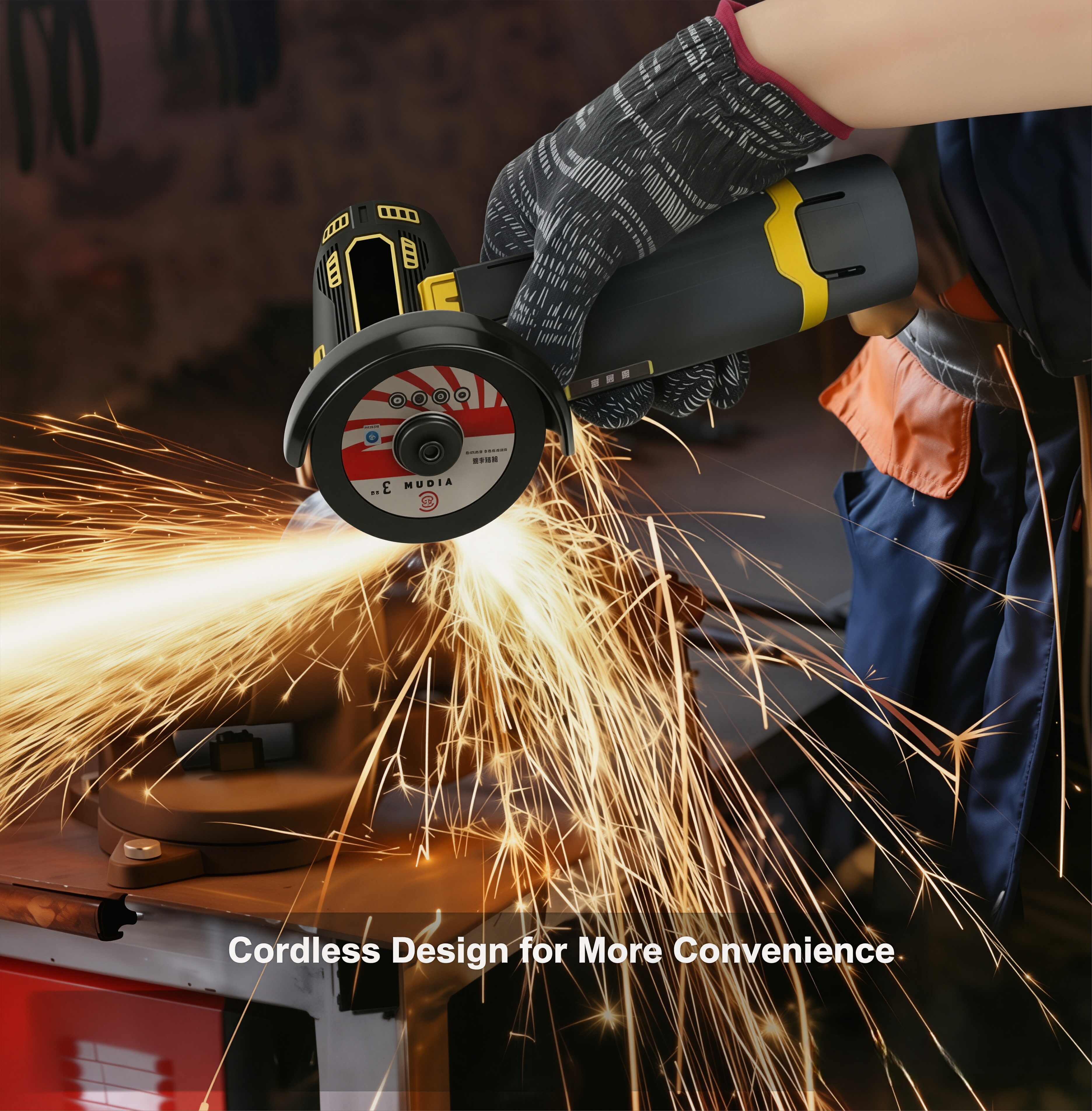12V Brushed Angle Grinder