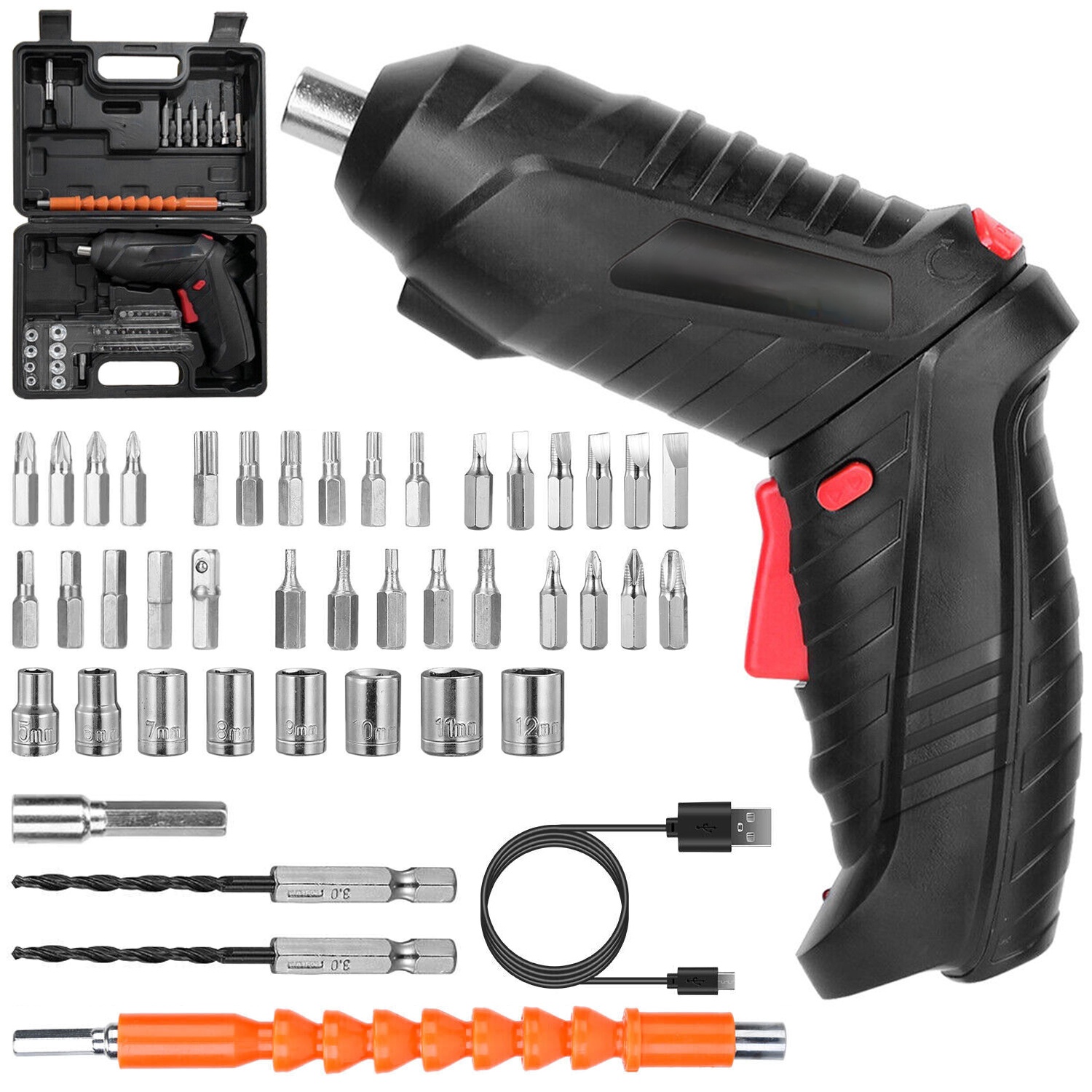 47-piece Electric Screwdriver Set